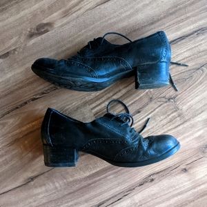 Børn Oxford Leather Lace Up Shoes Size 8
